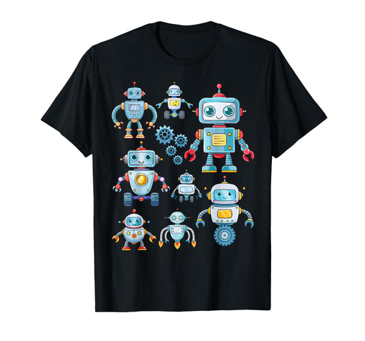 Funny Robots Robotics Engineer Engineering Robot Toys T-Shirt