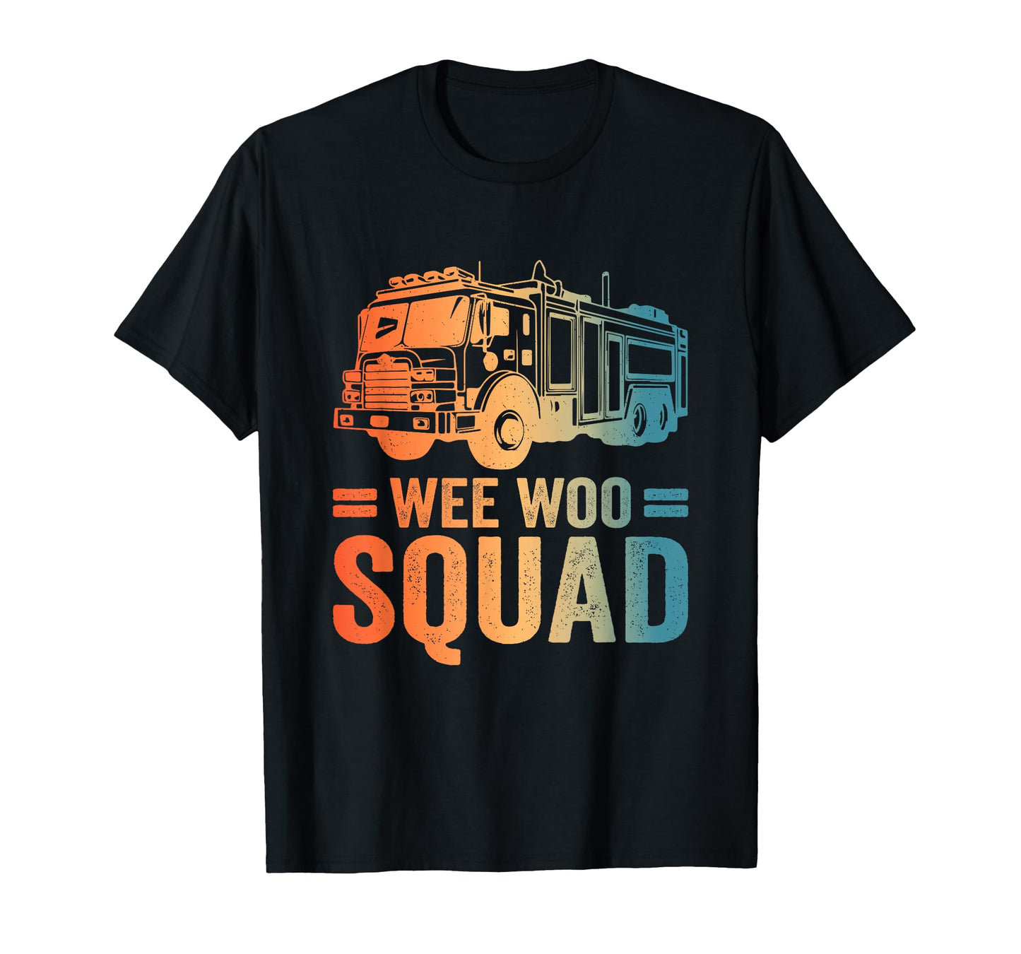 Funny Firefighter Shirt Men Women Kids Fire Truck Fireman T-Shirt