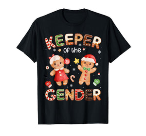 Keeper of The Gender Gingerbread Cookie Christmas Reveal T-Shirt
