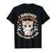 I Survived 67 Days of School Cat It's fine I'm fine Kitty T-Shirt