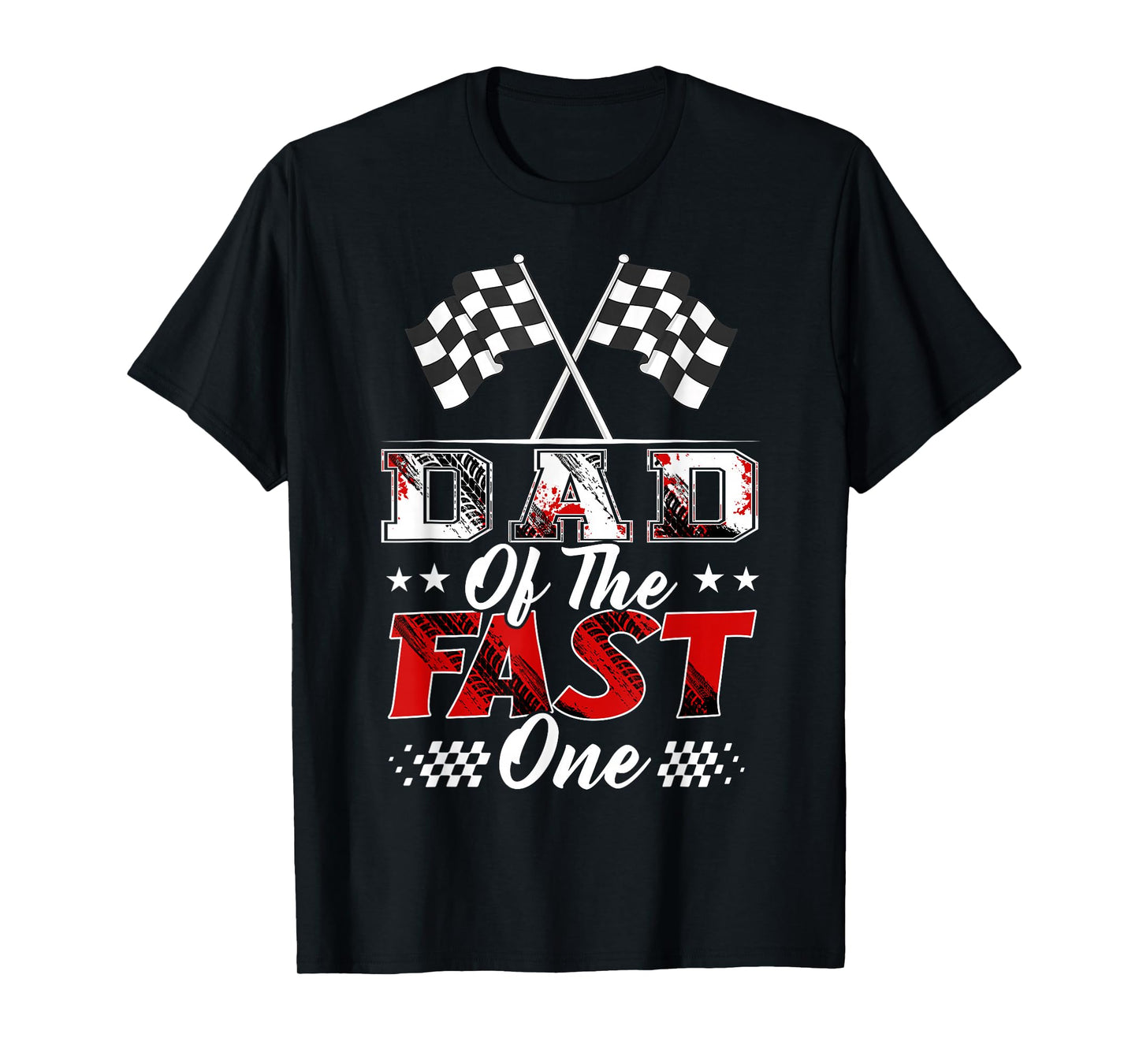 Dad of The Fast One Birthday 1st Race Car Family T-Shirt