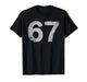 Distressed Number 67 Jersey Player Six Seven Meme T-Shirt