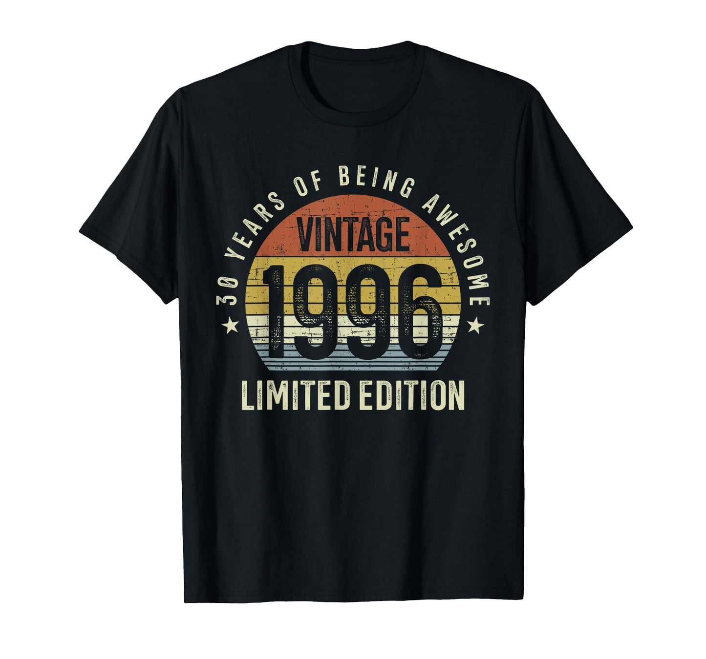 30th Birthday Vintage 1996 Limited Edition 30 Years Old T-Shirt