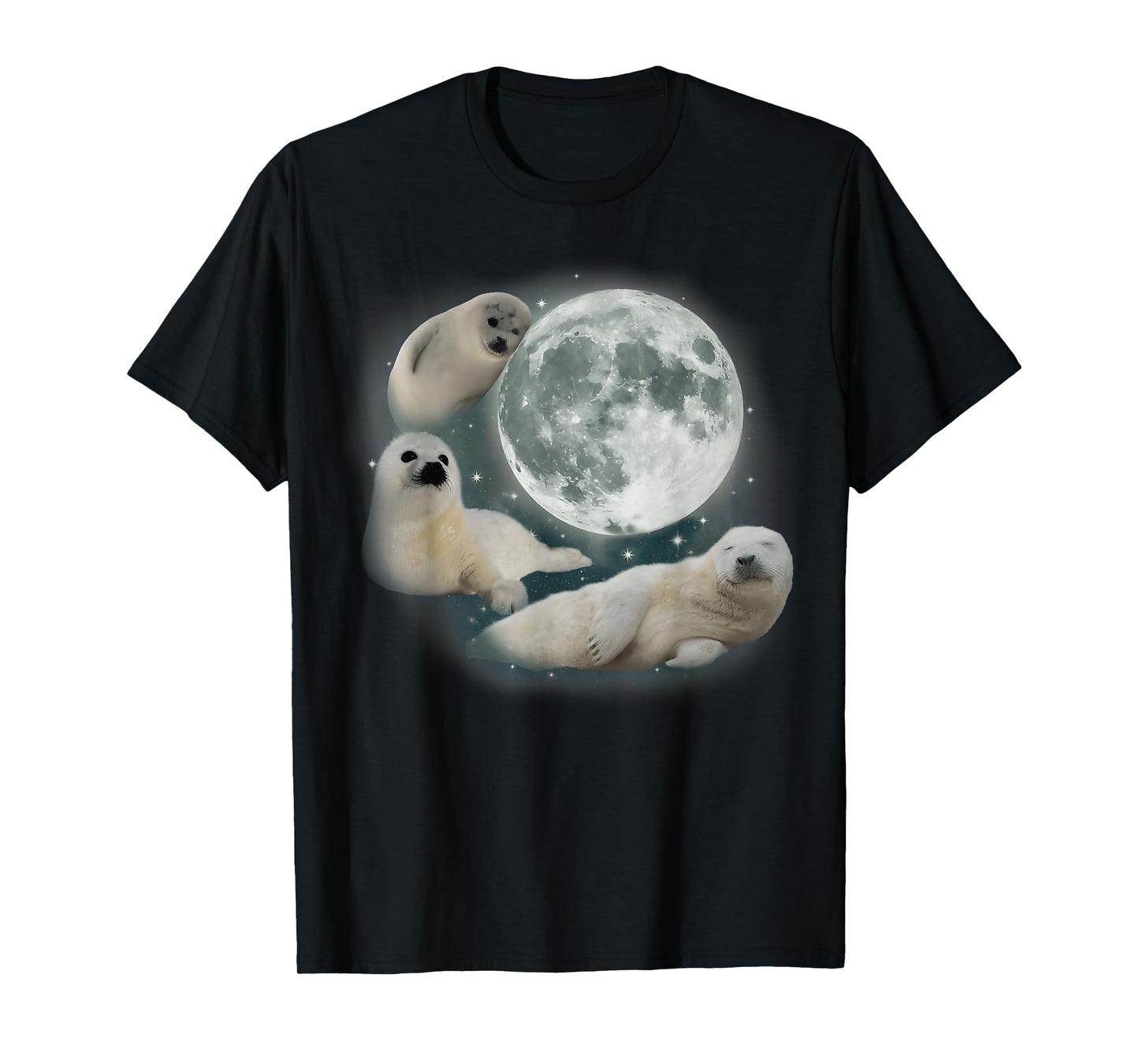 Three Baby Seal Vintage Graphic 90s Funny Women Men Kids T-Shirt