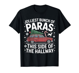 Jolliest Bunch of Paras This Side of The Hallway Christmas T-Shirt