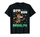Funny Reindeer Running Christmas Run Runner Men Women Kids T-Shirt