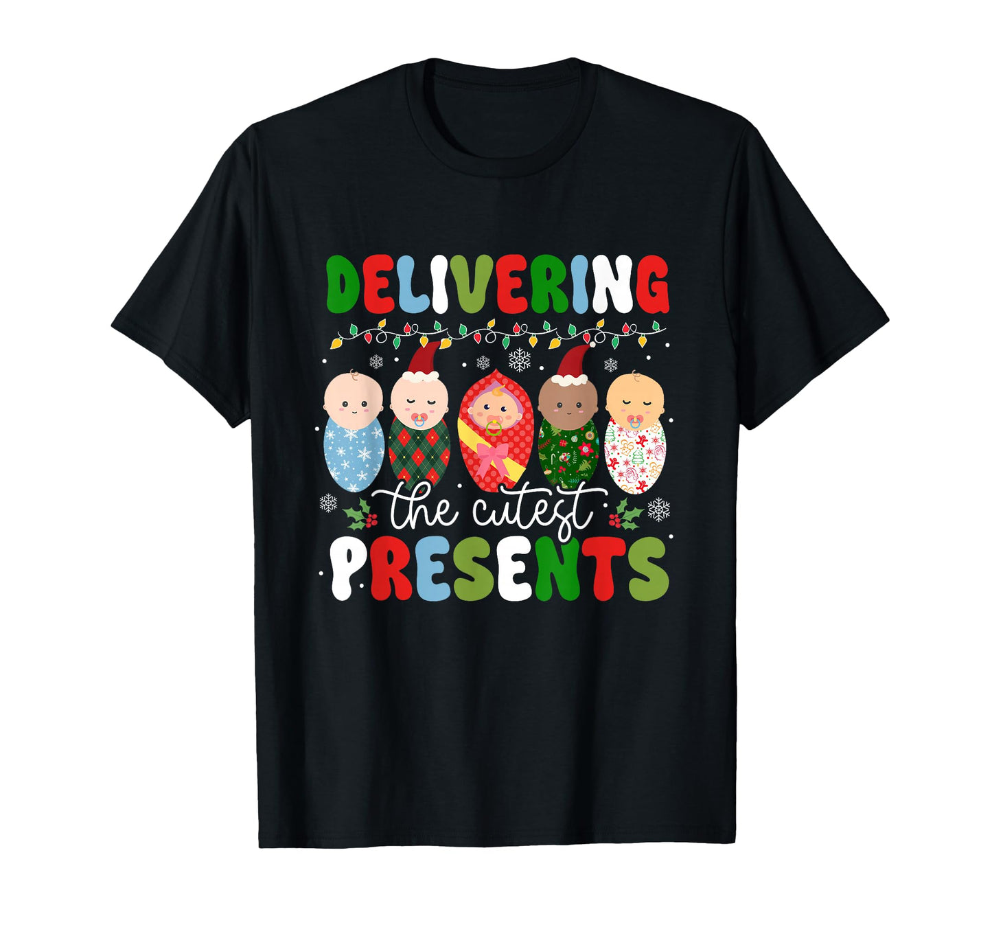 Delivering The Cutest Presents Labor & Delivery Christmas T-Shirt