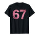 Distressed Number 67 Jersey Player Six Seven Meme T-Shirt