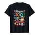 Happy 100th Day of School Colorful Pug Students Teacher T-Shirt