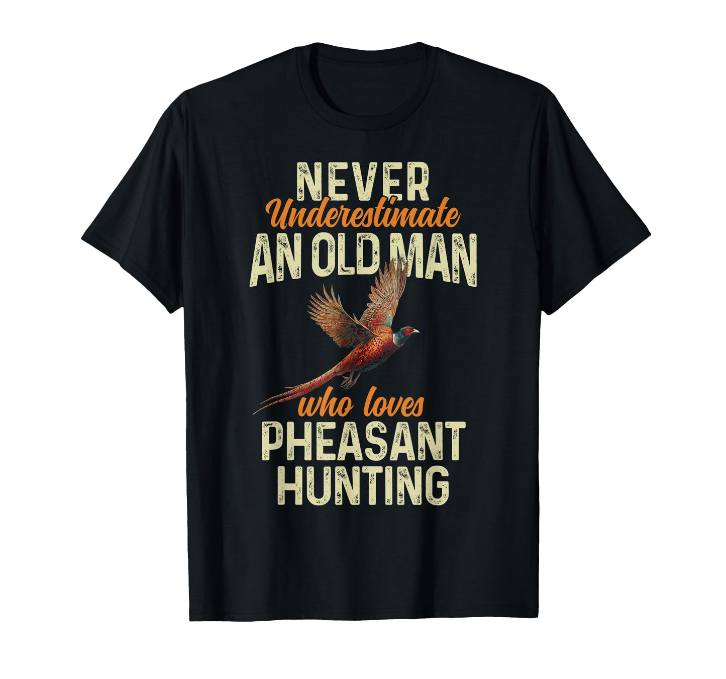 Pheasant Hunting Funny Bird Hunter Vintage T-Shirt