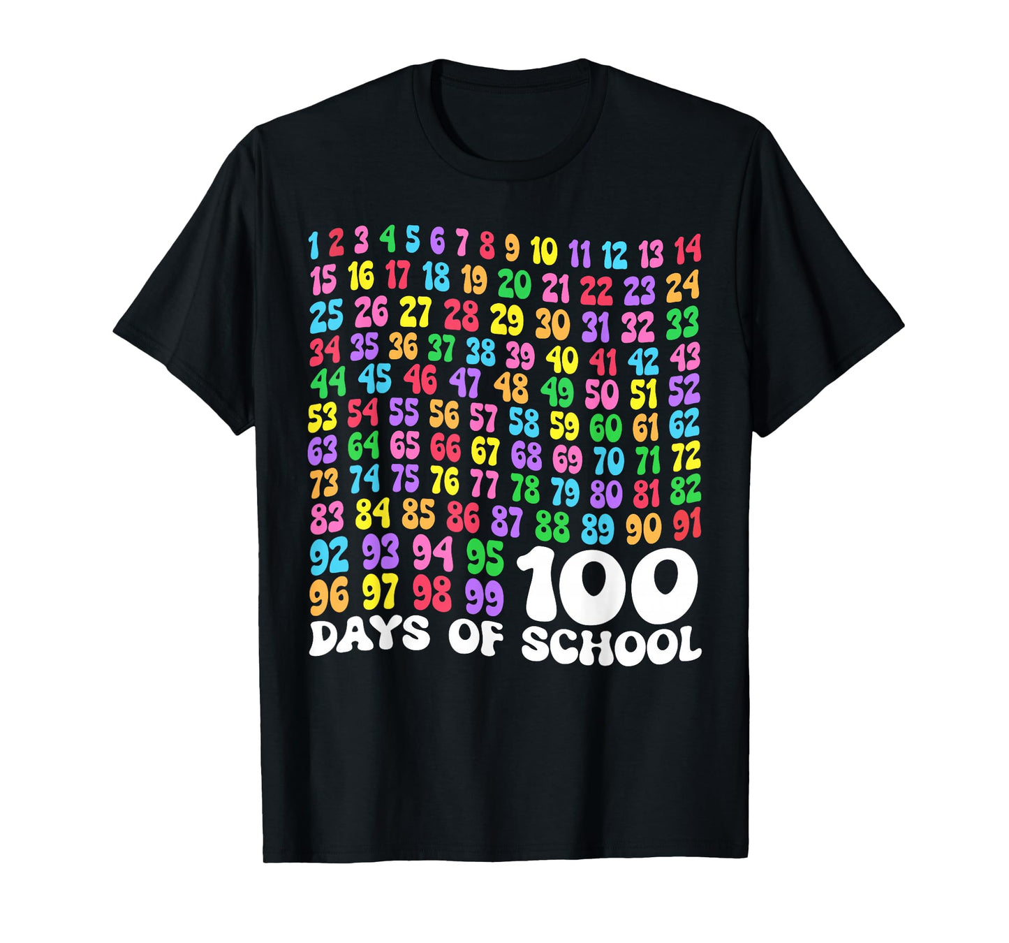 100th Day of School Teacher Kids 100 Days Math Numbers T-Shirt