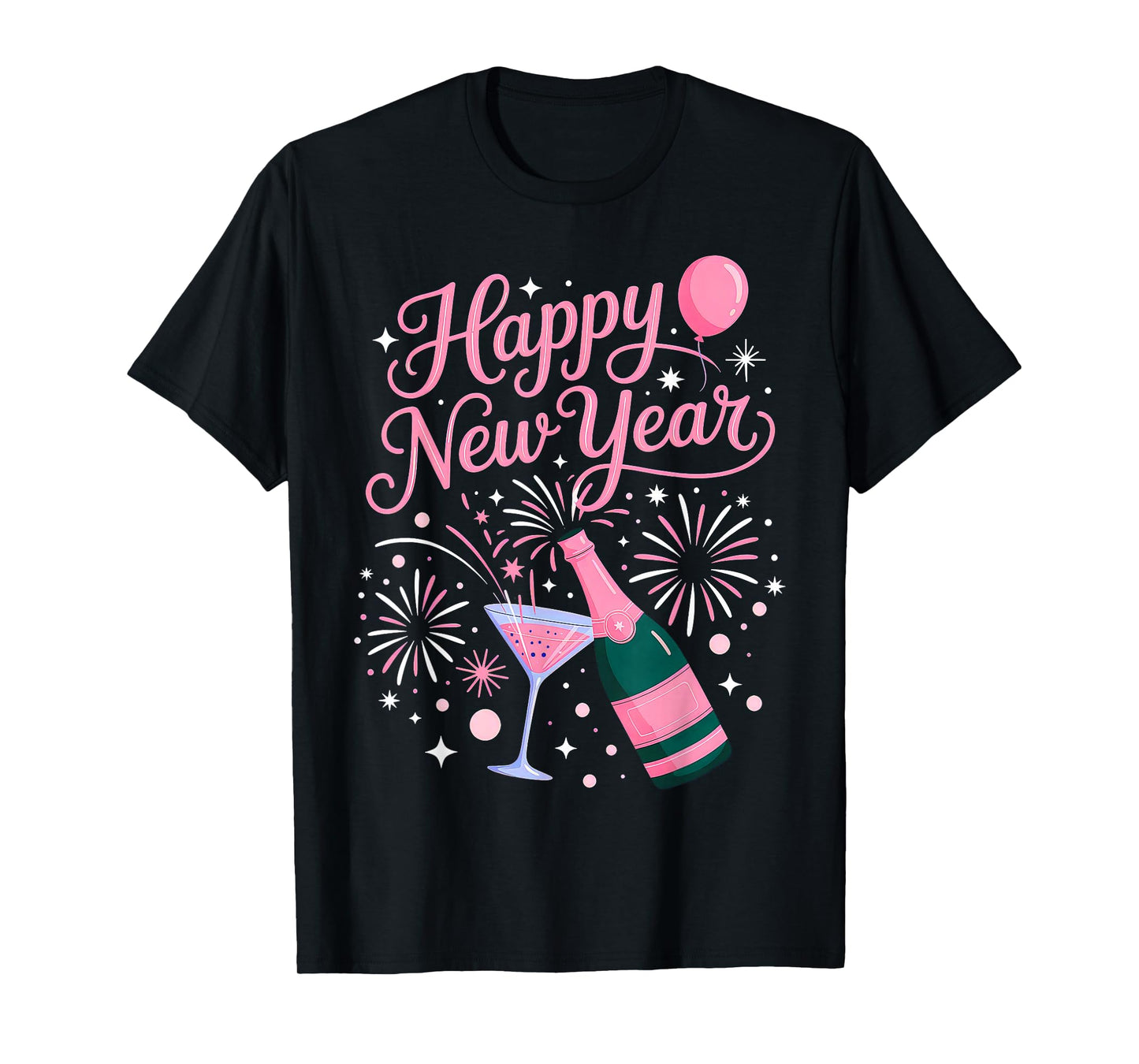 New Years Eve Party Supplies 2026 Happy New Year Fireworks T-Shirt