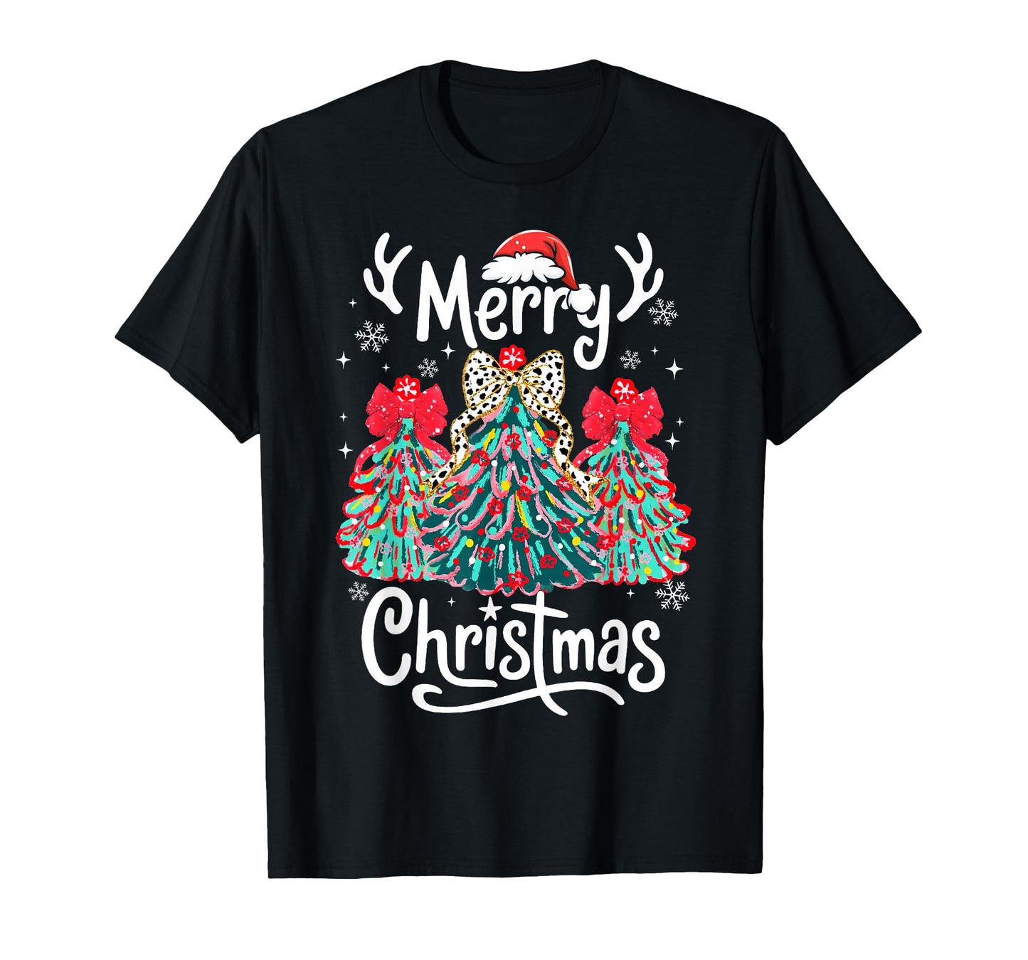 Merry Christmas Family Funny Christmas Tree Women Men Xmas T-Shirt