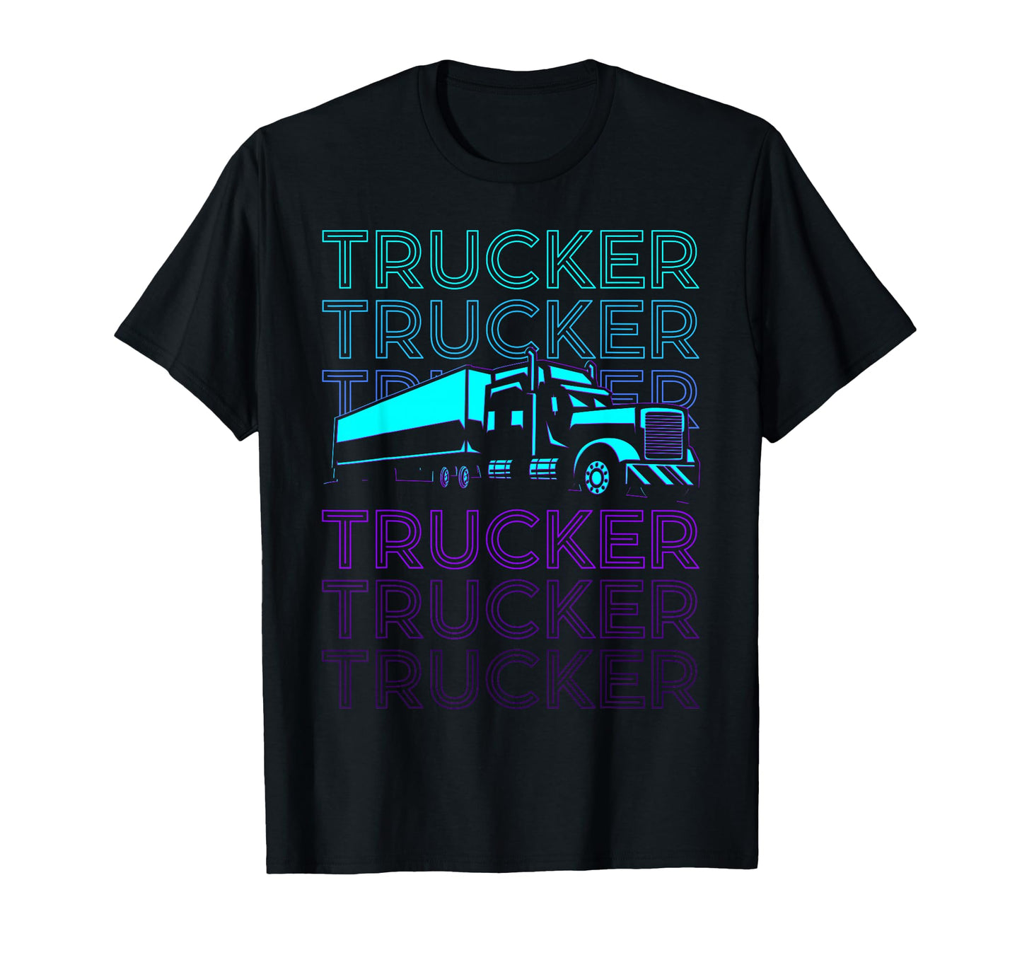 Trucker Truck Driver Retro T-Shirt