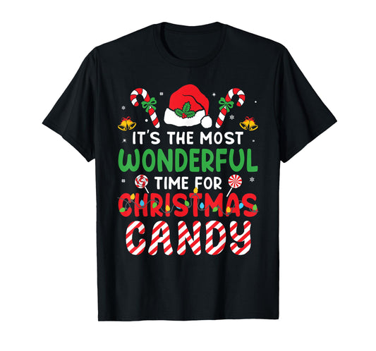 It's The Most Wonderful Time for Christmas Candy Cane Kids T-Shirt