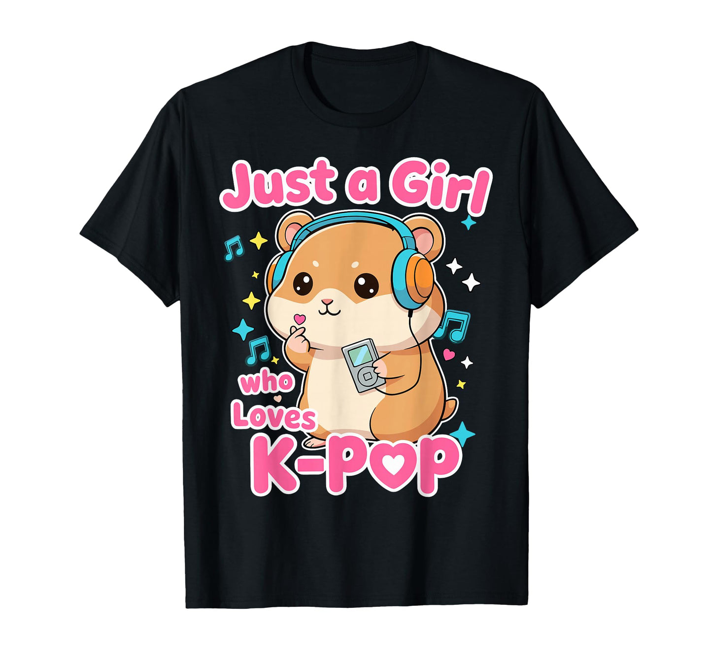 Just A Girl Who Loves K-Pop Cute Hamster T-Shirt