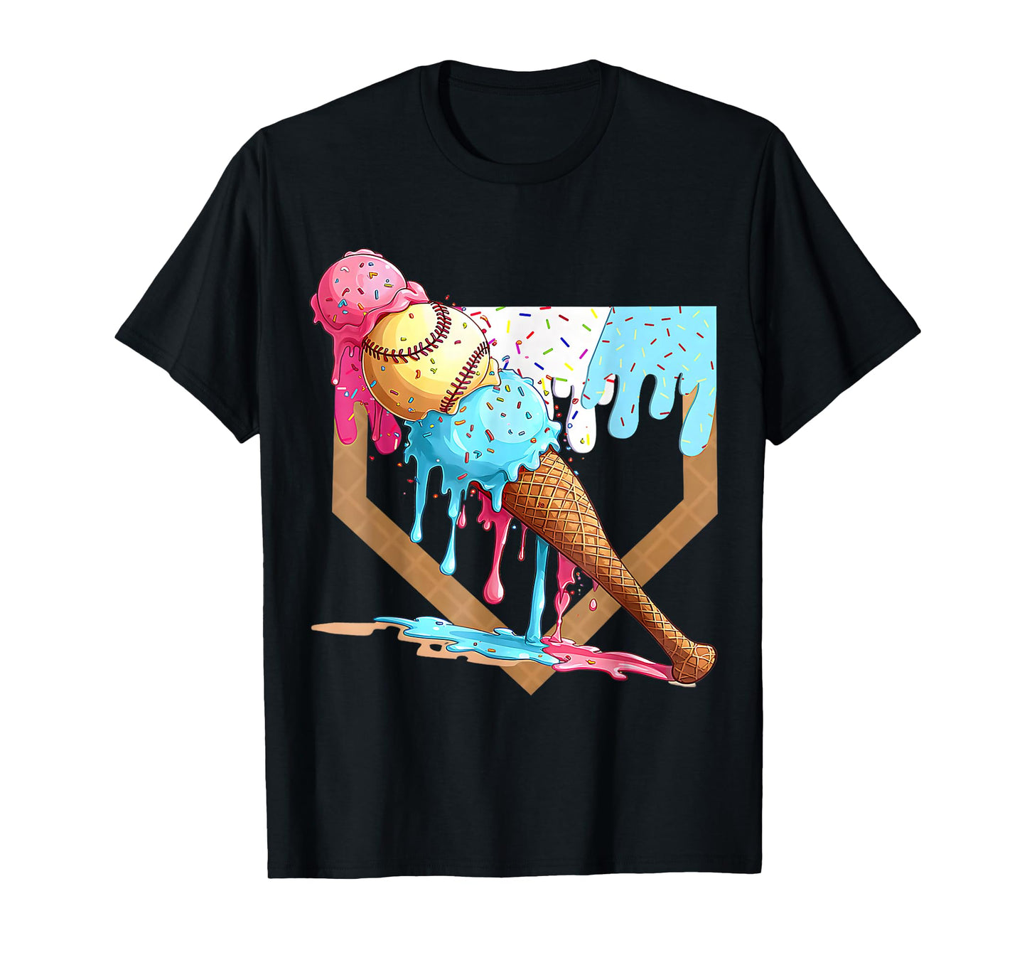 Baseball Lifestyle Apparel Youth Baseball Drip Icecream T-Shirt