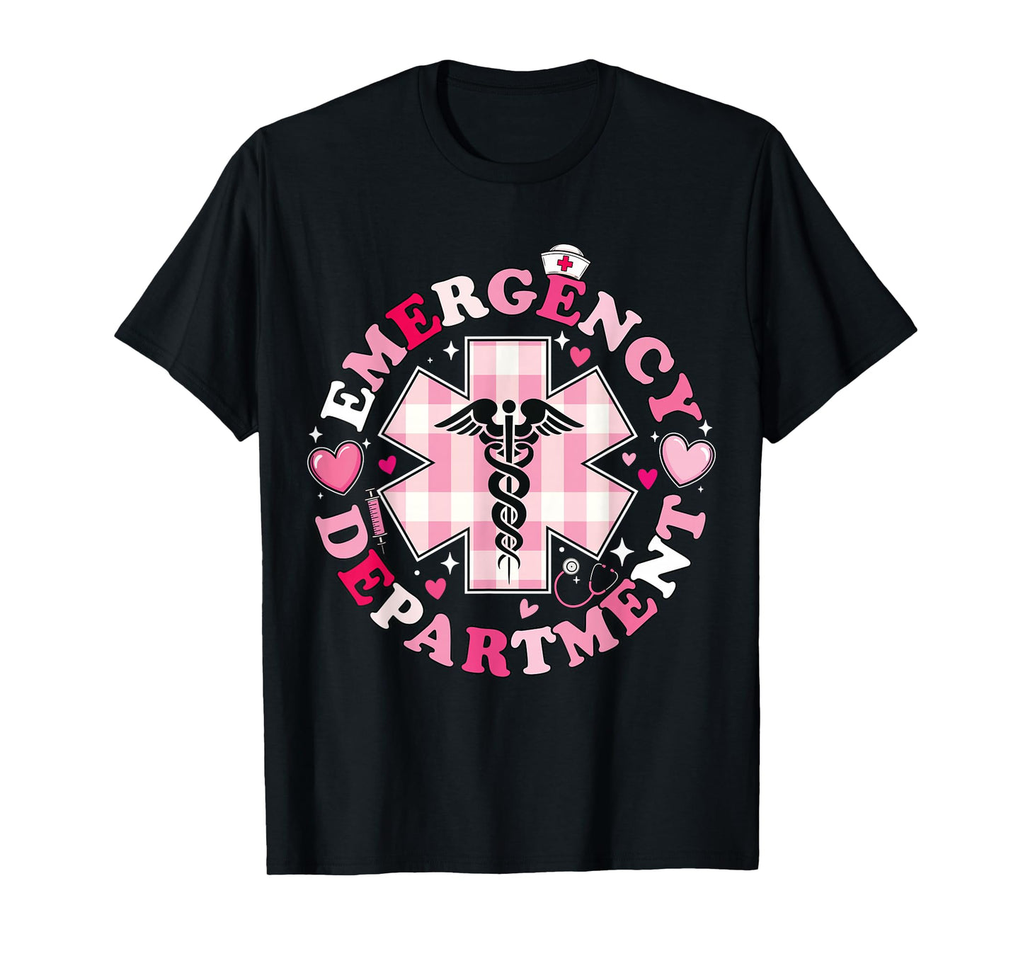 Cute Emergency Department Valentines Day ER Nurse T-Shirt