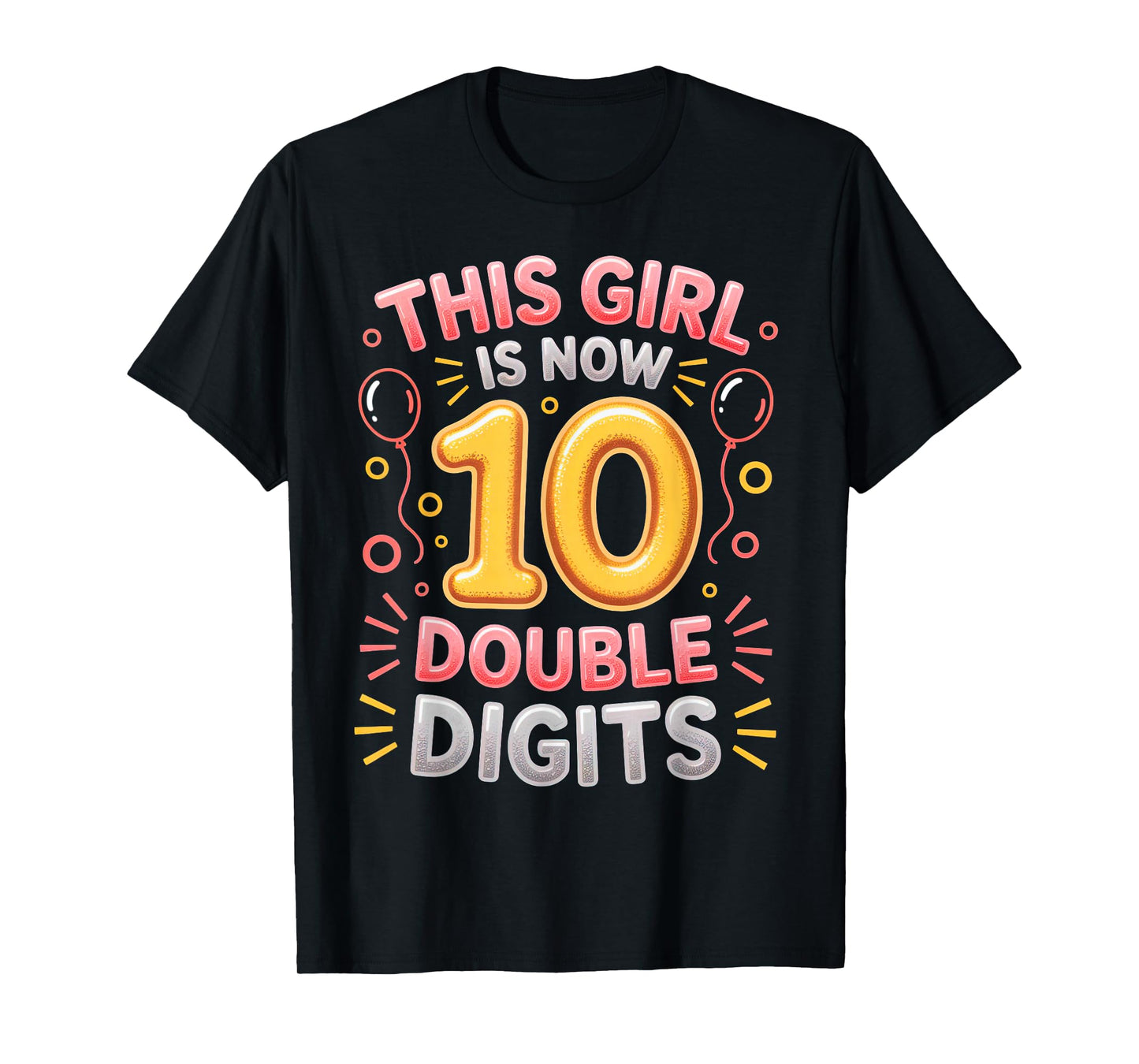 It's My 10th Birthday Shirt for Girls 10 Years Old Birthday T-Shirt