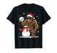 Bigfoot Santa Snowman Christmas Sasquatch Xmas Holiday T-Shirt
