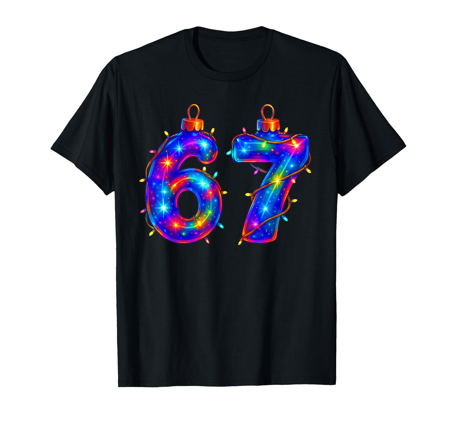 67 Christmas Ornament Meme Ice Drip Holiday Pajama 6 7 T-Shirt