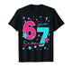67 Six Seven Meme Funny Gen Alpha Slang for Boys Girls Kids T-Shirt