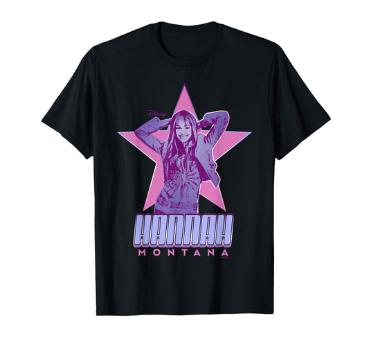 Disney Hannah Montana Star Purple Cute T-Shirt