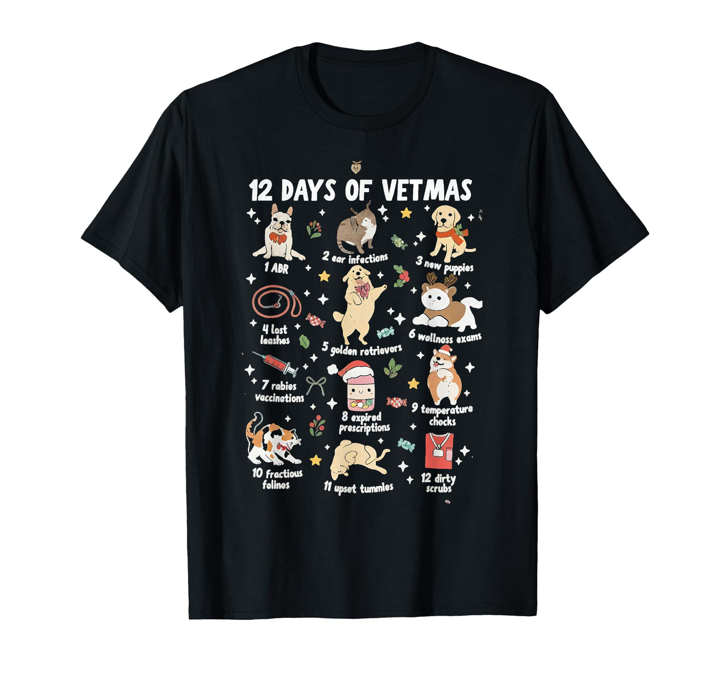 Christmas Veterinarian Veterinary Medicine Vet Tech Xmas Vet T-Shirt