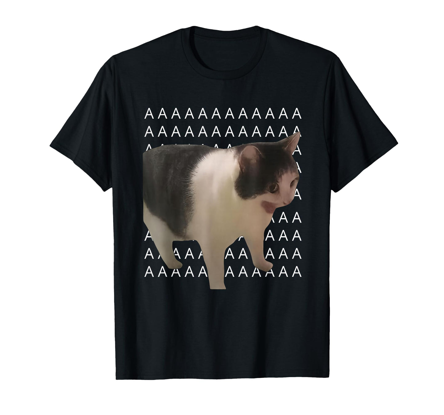 AAAAA Cat Meme Funny Screaming Cat T-Shirt
