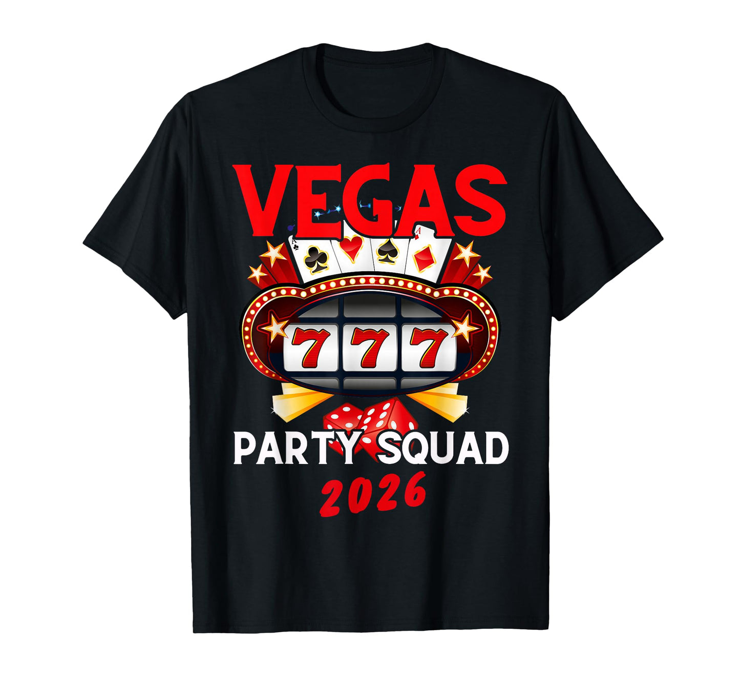Vegas Squad Party 2026 Las Vegas Family Trip Group Matching T-Shirt