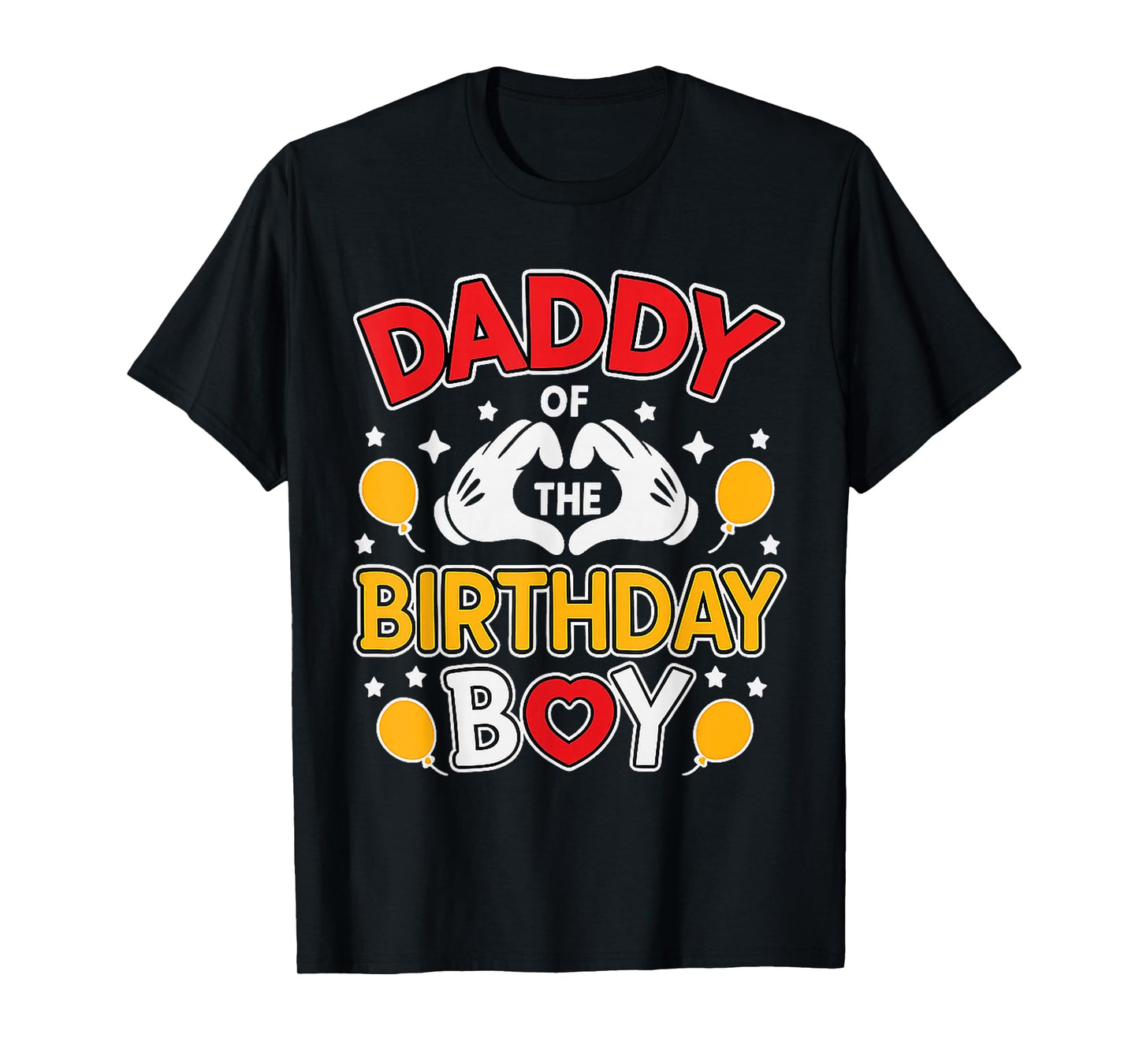 Daddy of The Birthday Boy Shirt Matching Dad Son Family Bday T-Shirt