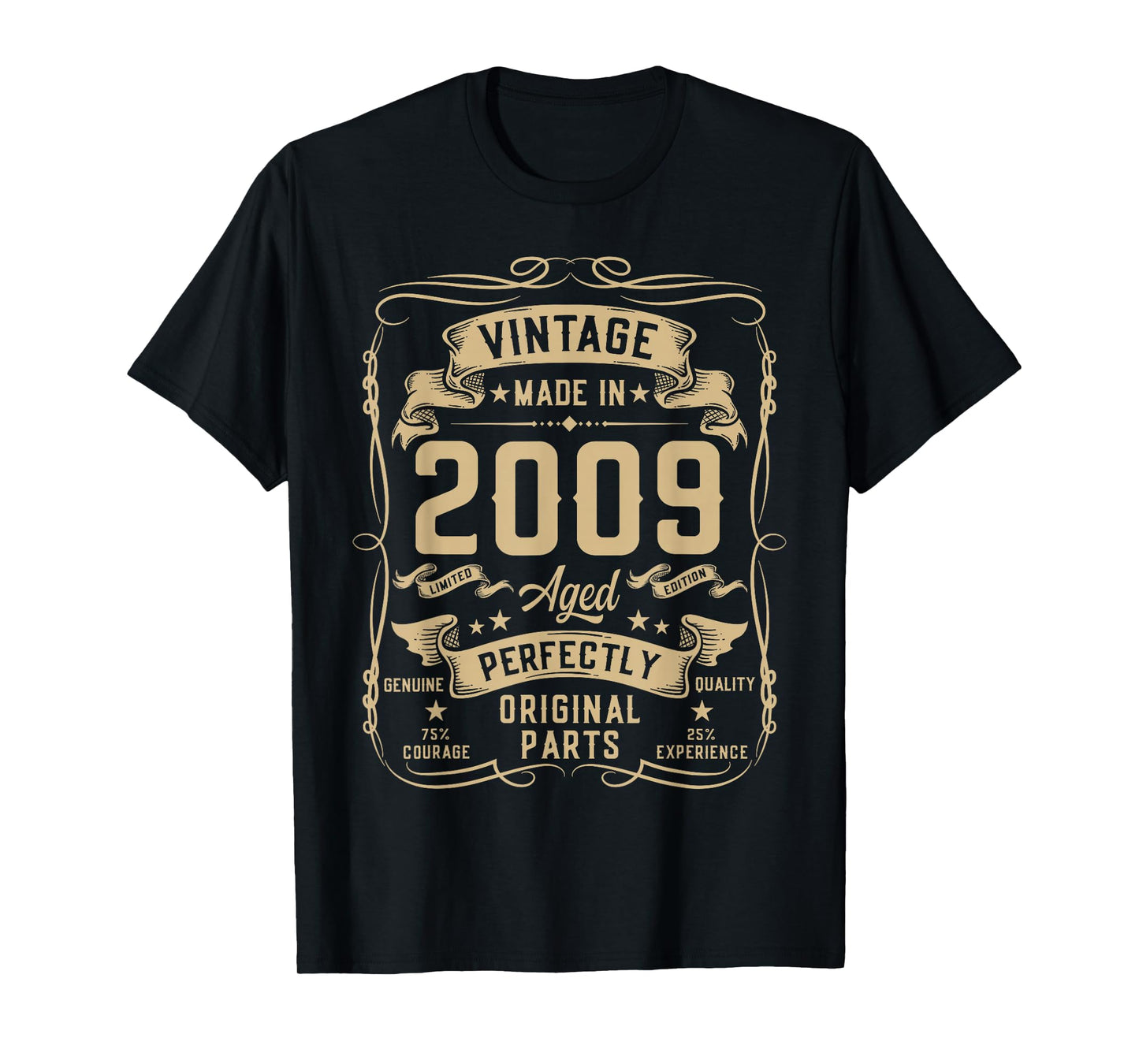 Vintage 2009 17yr 17th Birthday Gifts for Boys 17 Years Old T-Shirt