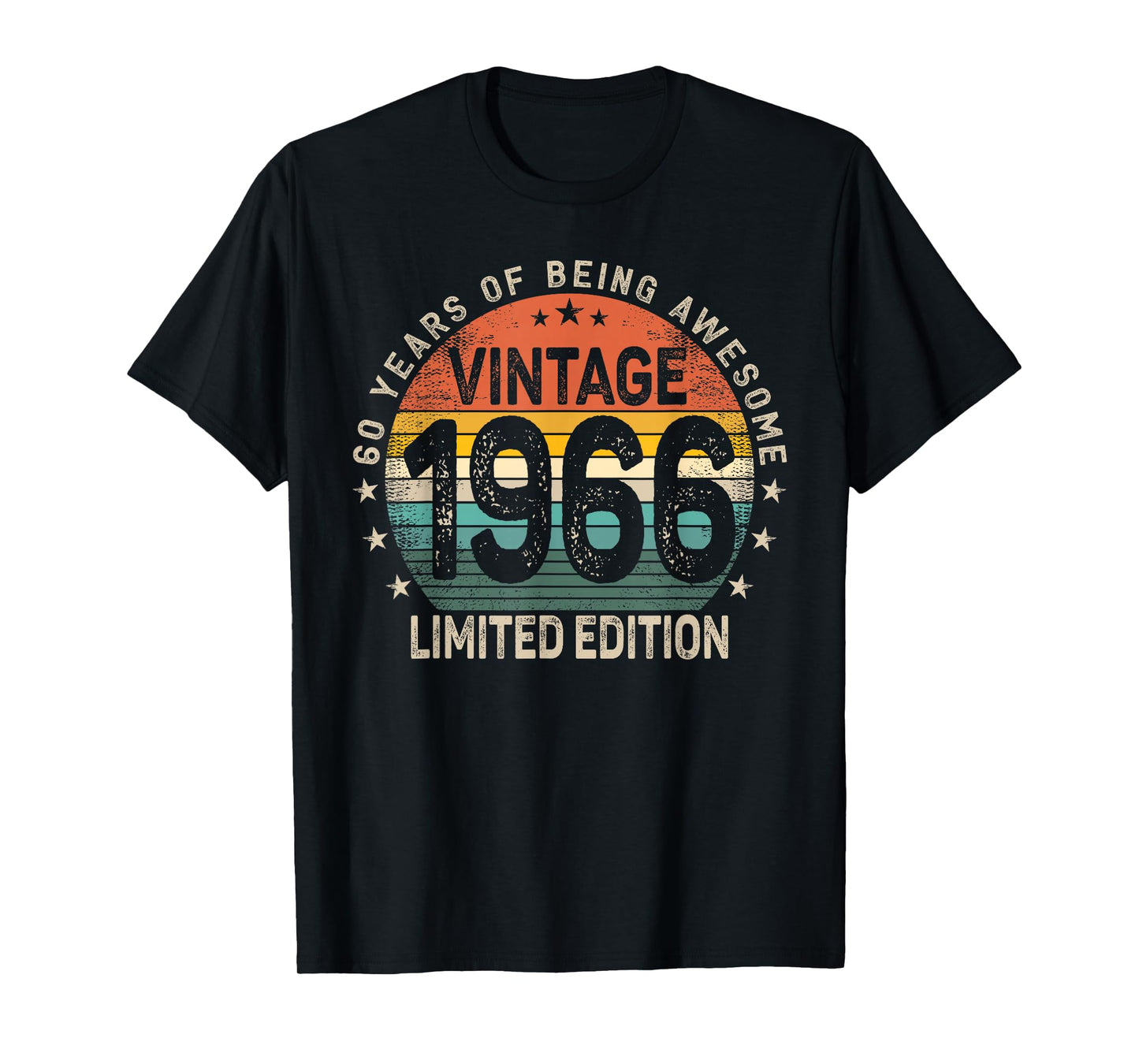 60 Years Old 1966 Vintage 60th Birthday Men Women T-Shirt