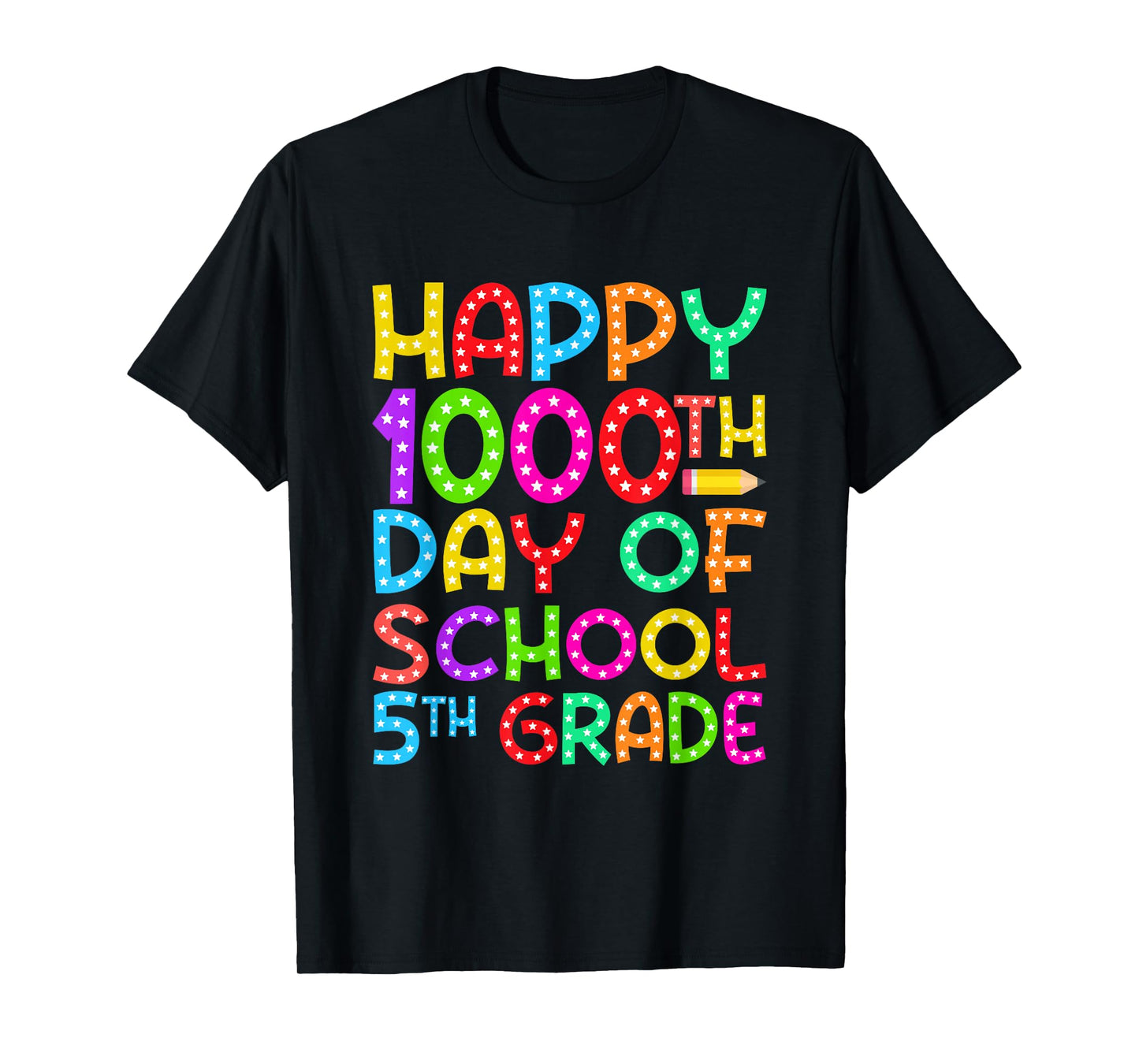 Happy 1000th Day of School 5th Grade 1000 Days of School T-Shirt