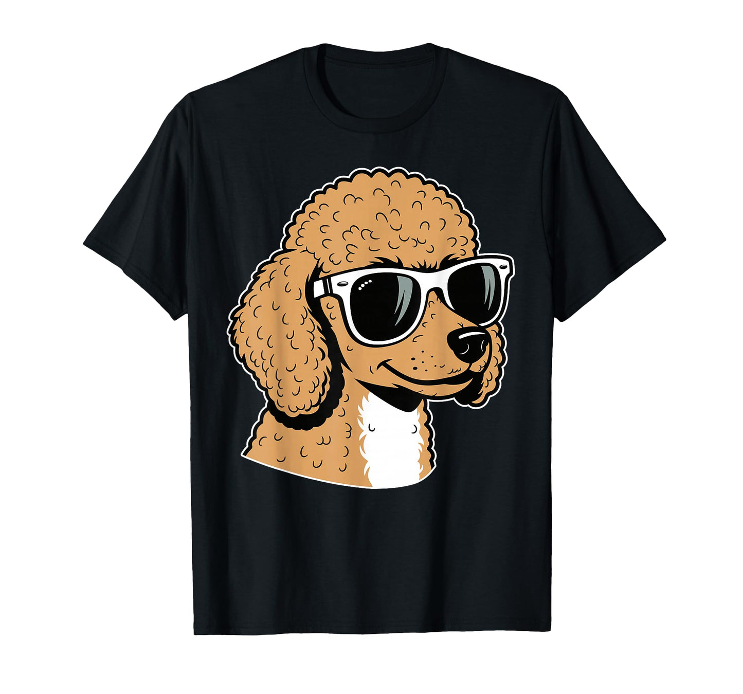 Poodle Dog Sunglasses Funny Poodle Lovers T-Shirt
