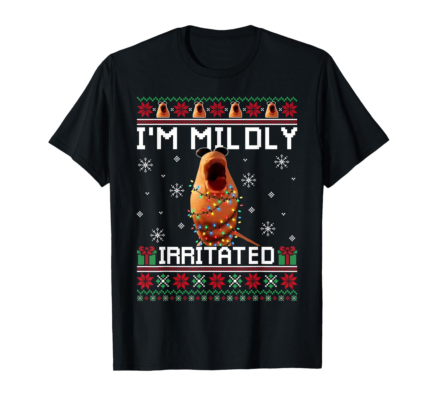 I'm Mildly Irritated Marcus The Worm Christmas Funny Meme T-Shirt