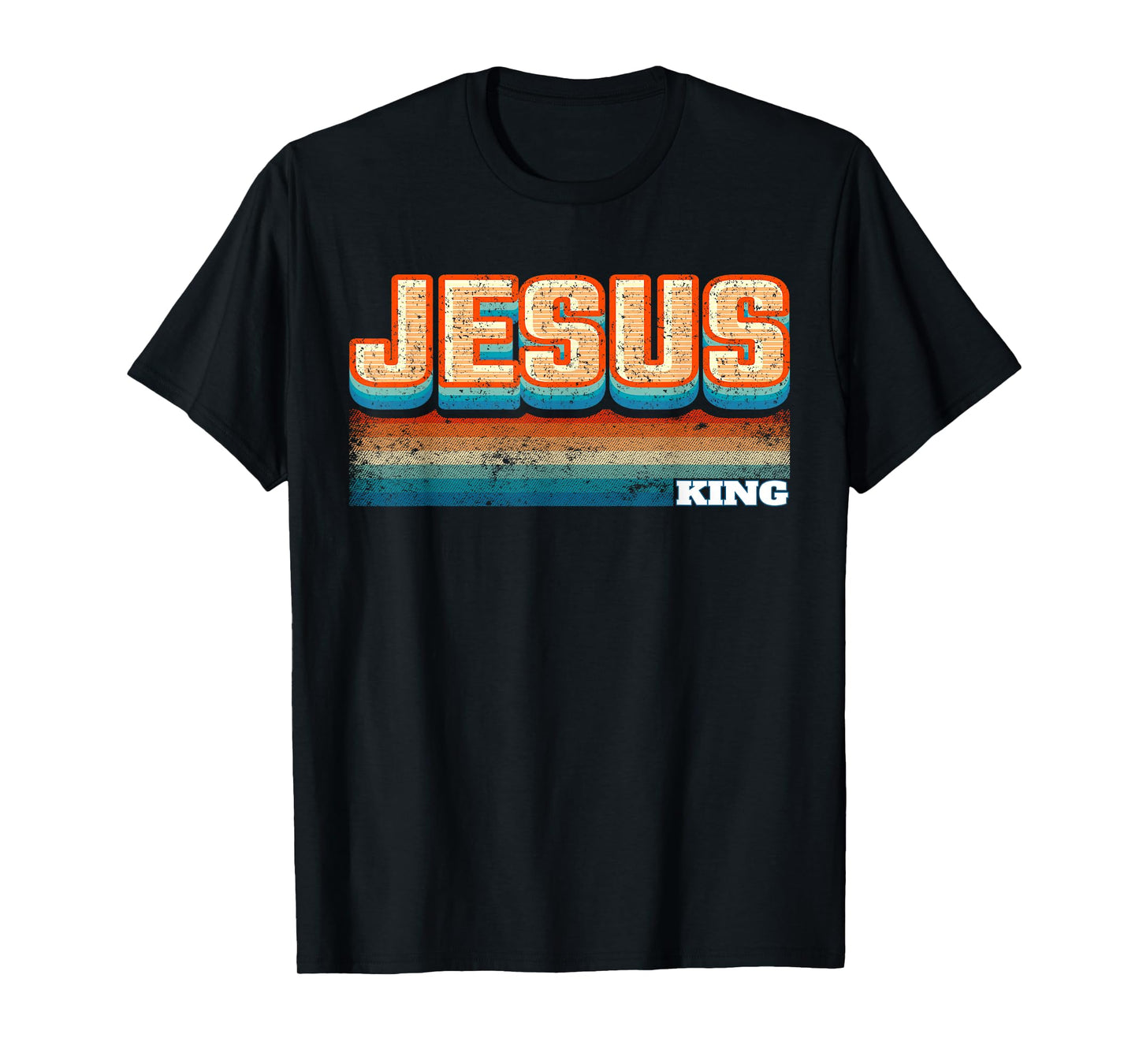 Jesus King Retro Vintage T-Shirt
