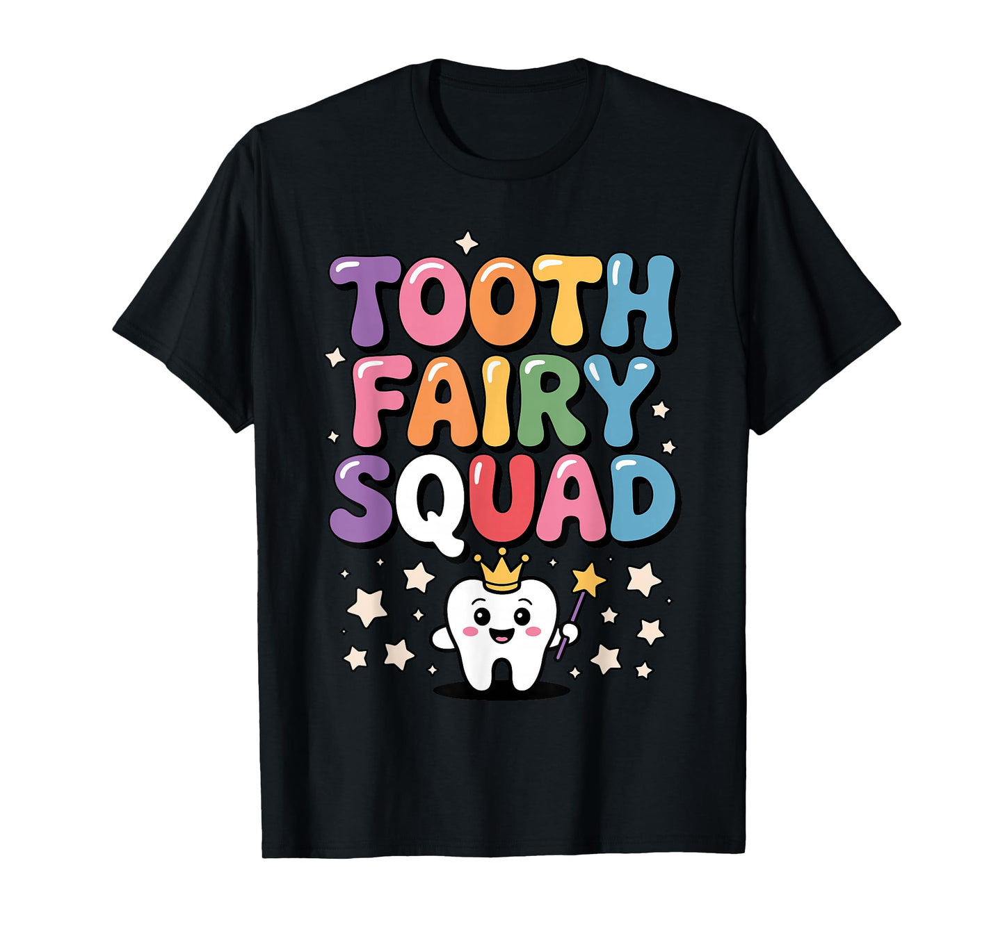 Cute Tooth Fairy Costume for Men Women Kids Teeth Toothfairy T-Shirt