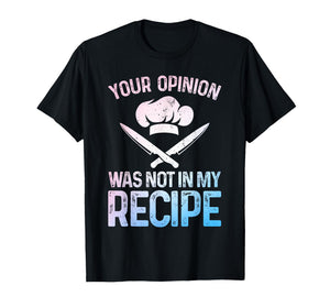 Funny Chef Design for Men Women Cook Cooking Culinary Chef T-Shirt