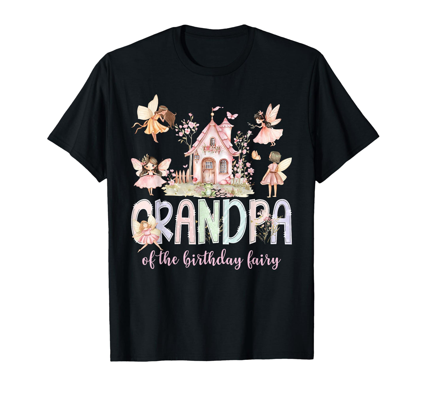 Grandpa of The Birthday Fairy Girl Magical Family Matching T-Shirt