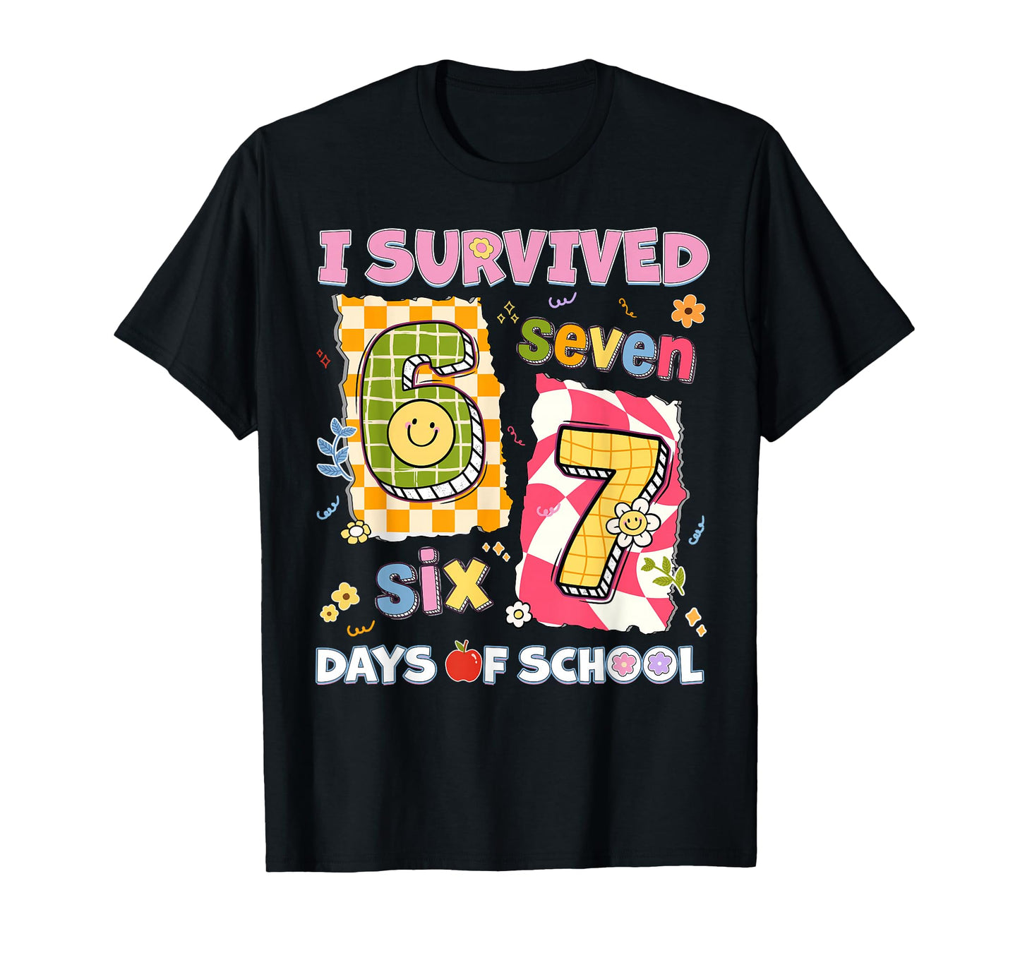 I Survived 67 Days of School Funny Meme Boy Girl Teacher T-Shirt