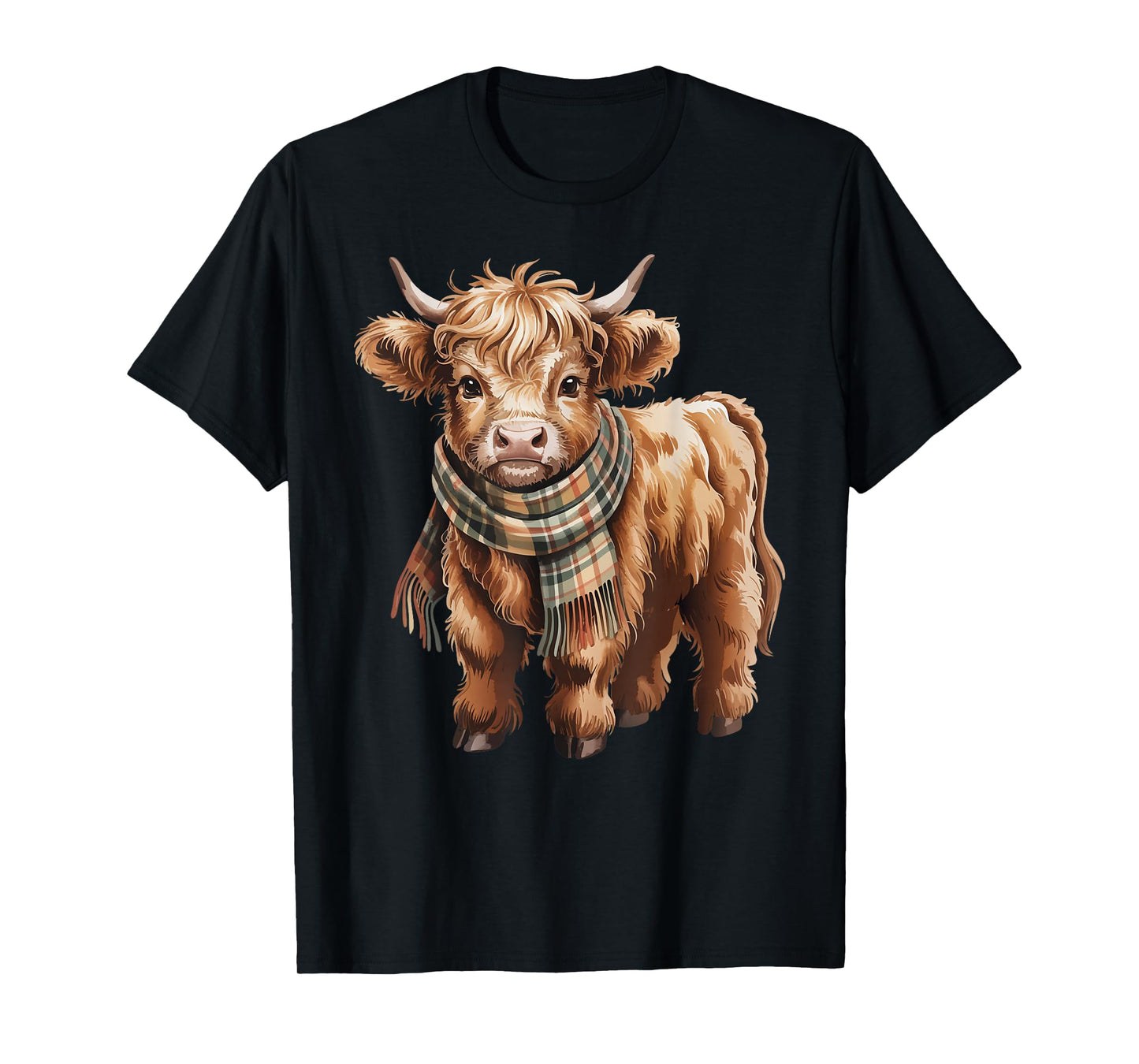 Diary Farmer Cozy Fall Autumn Highland Cow T-Shirt