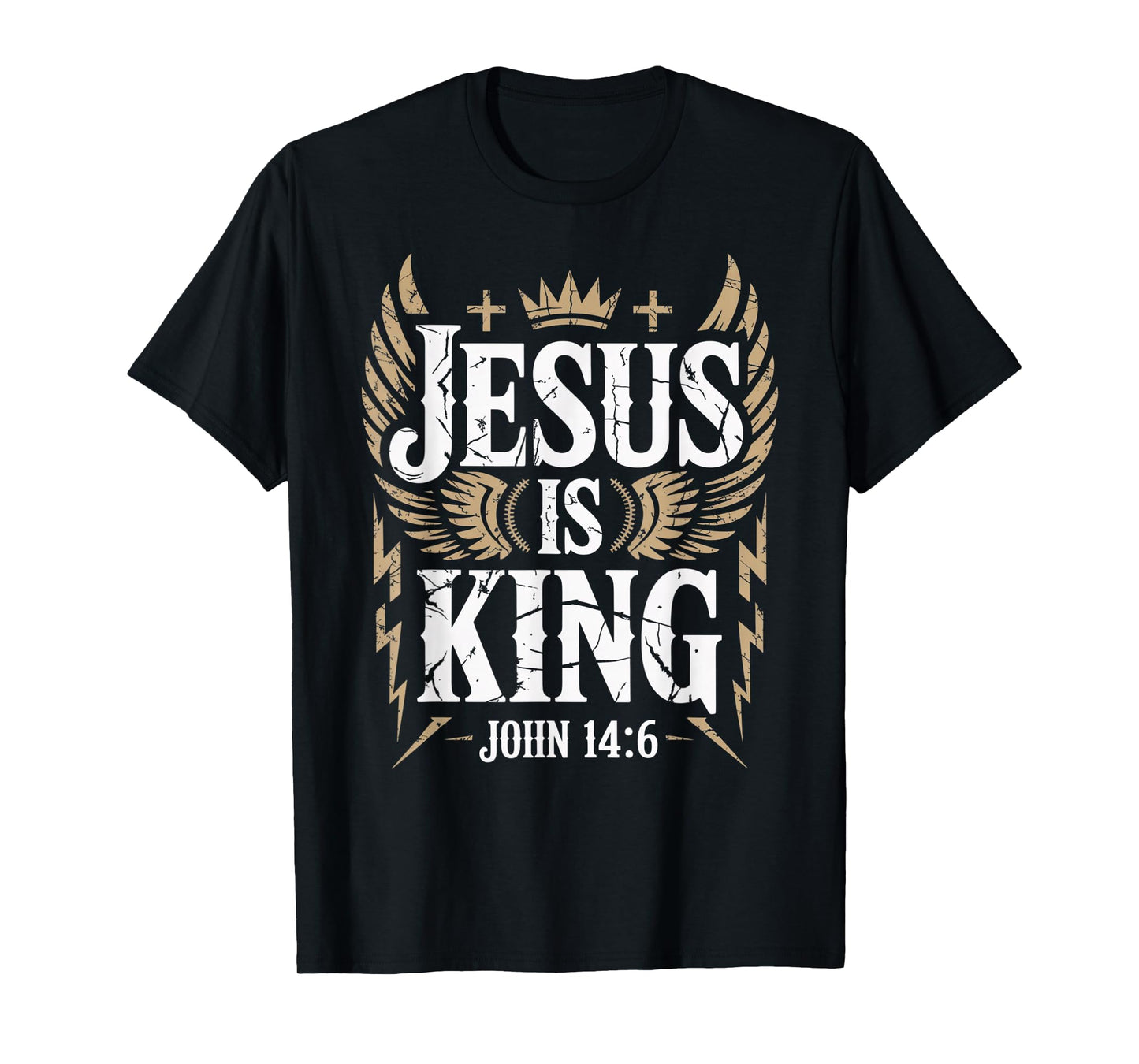 Jesus is King Bible Verse John 14:6 Christian God Religious T-Shirt