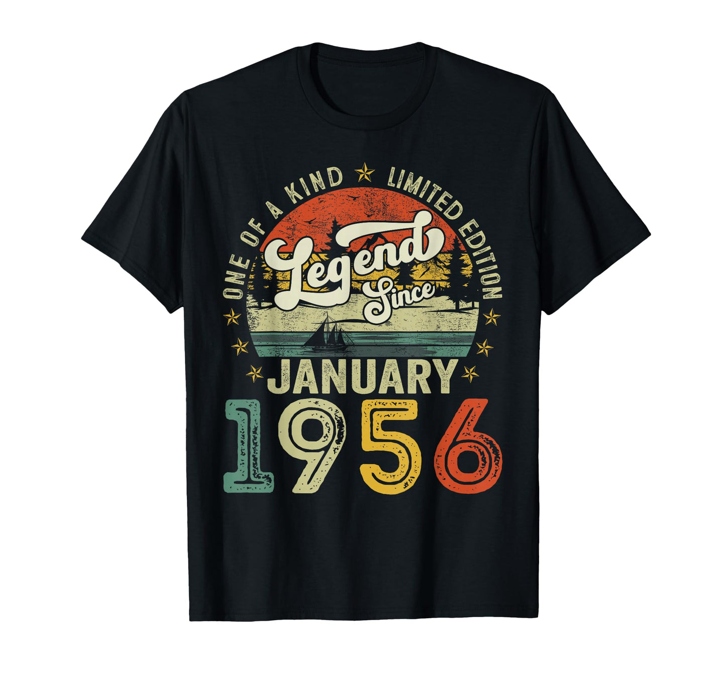 Legends Since January 1956 Vintage Retro 70th Birthday Men T-Shirt