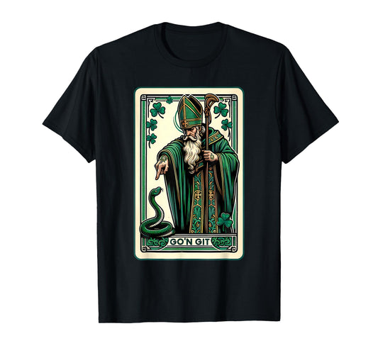 Tarot Card Funny St Patricks Day Tee Go'n git st Patrick T-Shirt