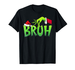 Bruh Christmas Shirt Kids Xmas Teens Boys Funny Christmas T-Shirt