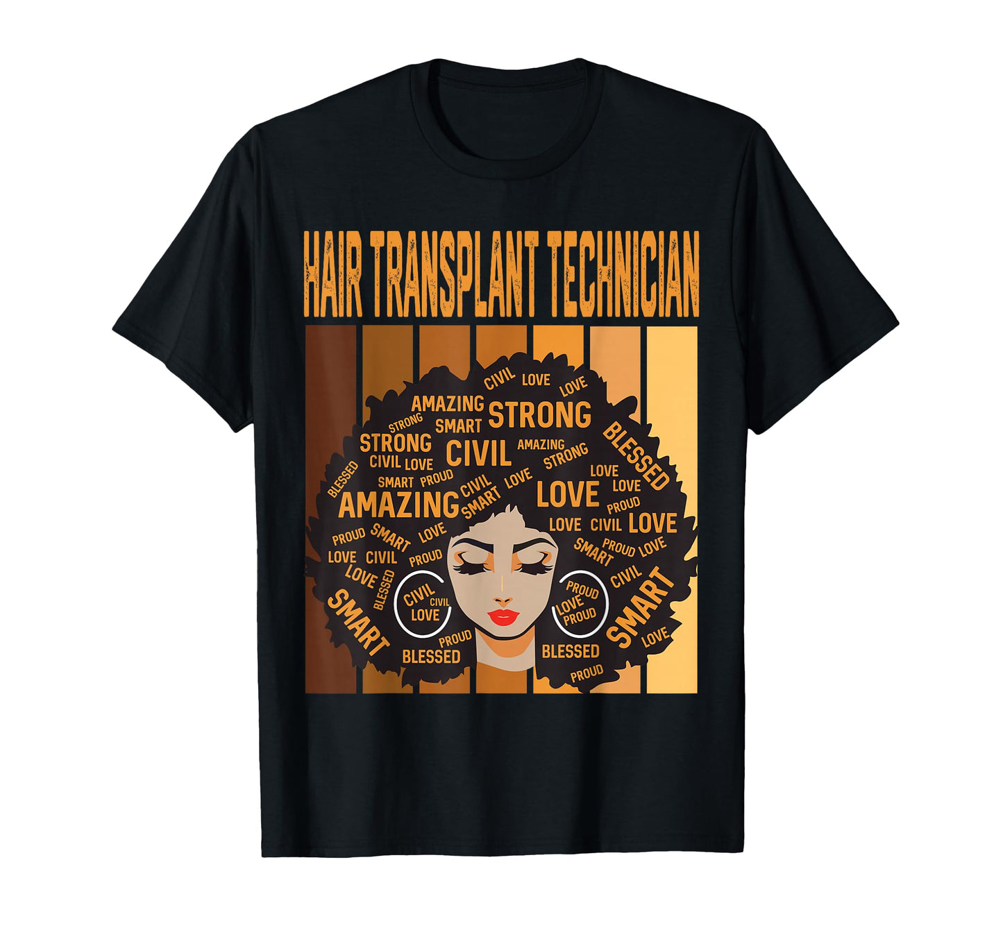 Hair Transplant Technician Black History Month Pride T-Shirt