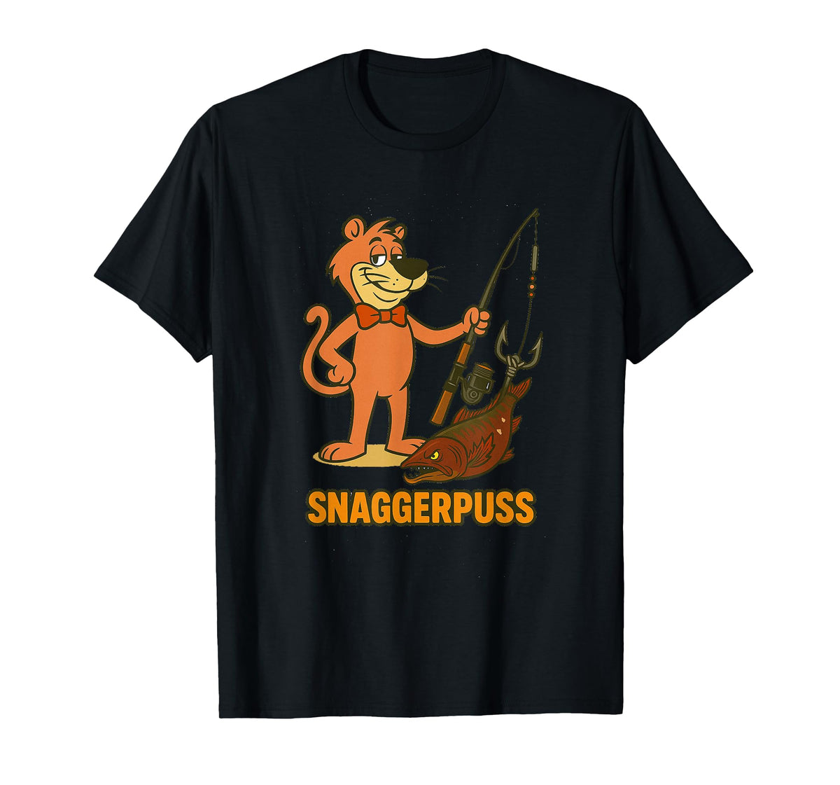 Snaggerpuss Sagger Puss Funny Steelhead and Salmon Fishing T-Shirt