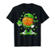 St Patrick Day Basketball Shamrock Drip Sport Boys Men Kids T-Shirt