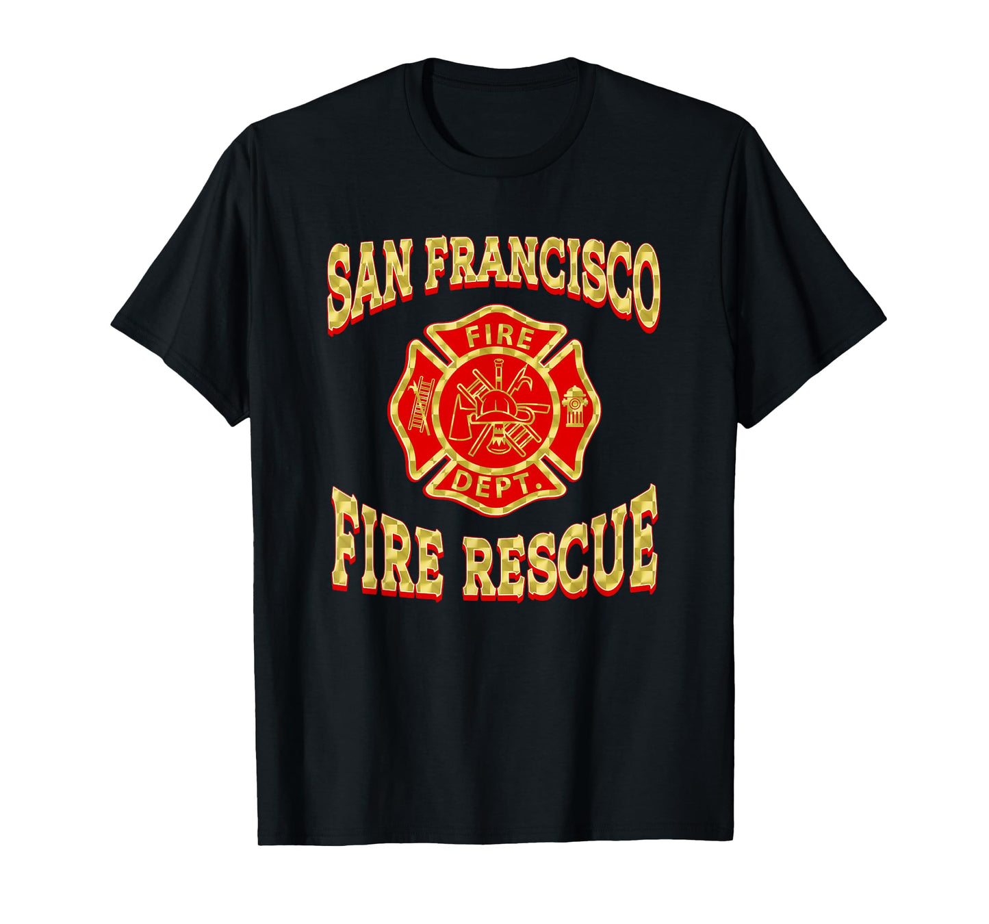 Retro San Francisco Fire Department Merchandise Rescue T-Shirt